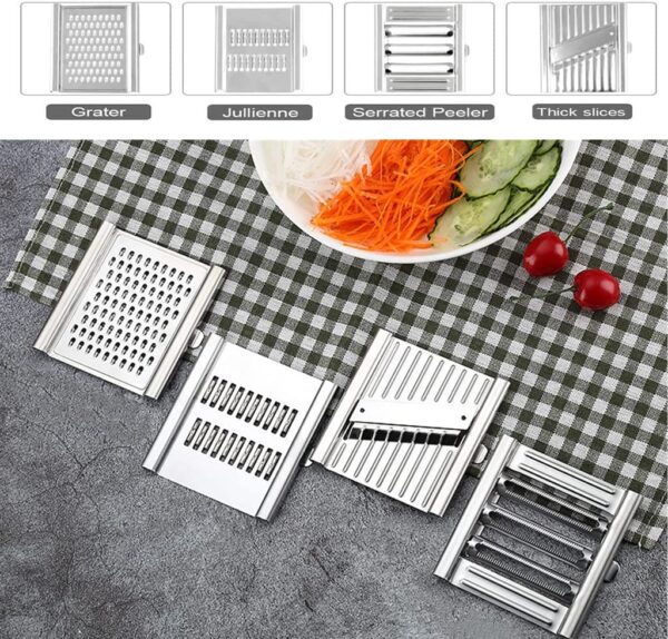 4 in 1 Vegetable Slicer Multi-Purpose Grater Cutter Peeler for Fruits Potato Peeler Carrot Grater Vegetables Kitchen Accessories