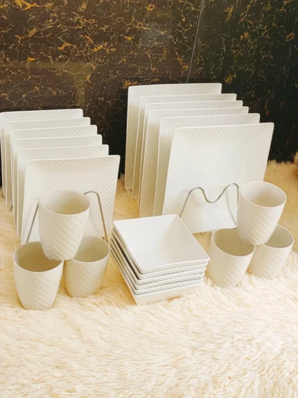 High Quality 24pcs Square Dinner Set