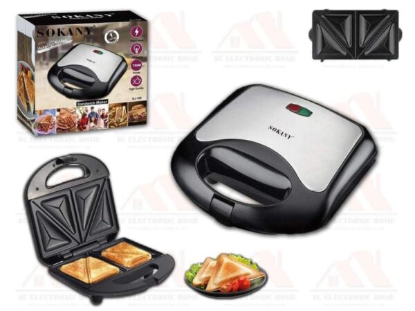 Sokany Sandwich Maker & Toaster -750W