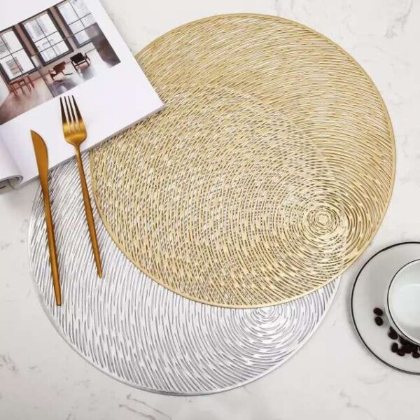 Gold and Silver Placemats