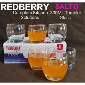 300Ml 6pcs Redberry Glass Tumbler (Salto)