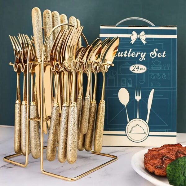 24pcs Nordic Style Cutlery Set