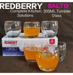 300Ml 6pcs Redberry Glass Tumbler (Salto)