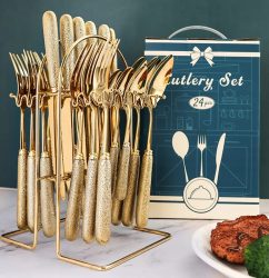 24pcs Nordic Style Cutlery Set