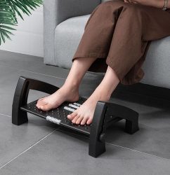 Adjustable Angled Ergonomic Foot Rest Height Positions