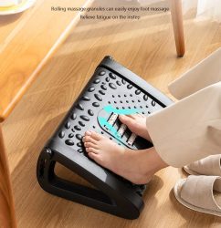 Adjustable Angled Ergonomic Foot Rest Height Positions